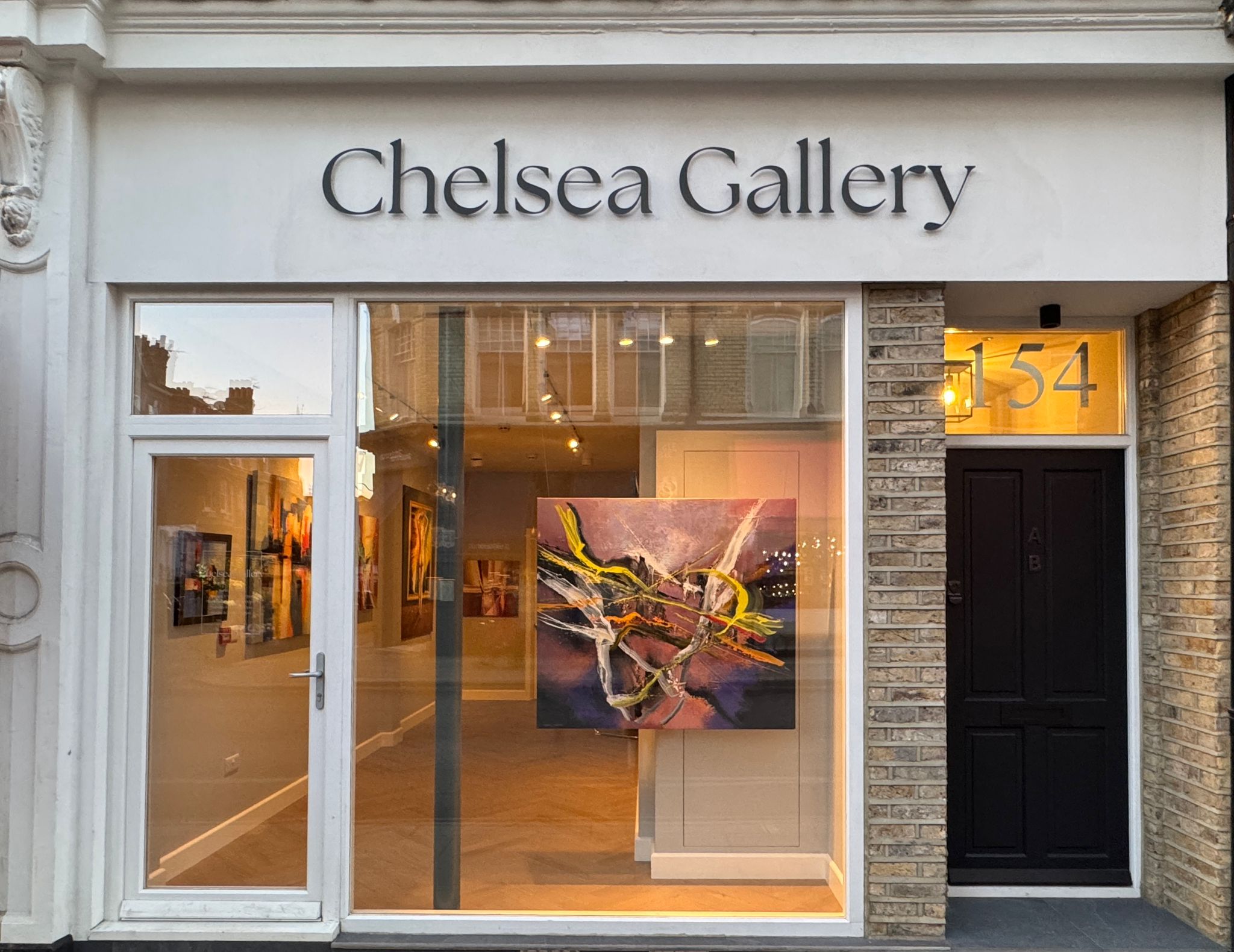 The Aurum Fox gallery exterior at 154 Fulham Road, Chelsea, London